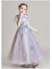 Beaded Butterfly Lace Tulle Fairytale Flower Girl Dress